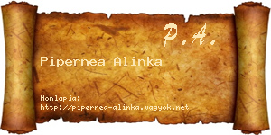 Pipernea Alinka névjegykártya